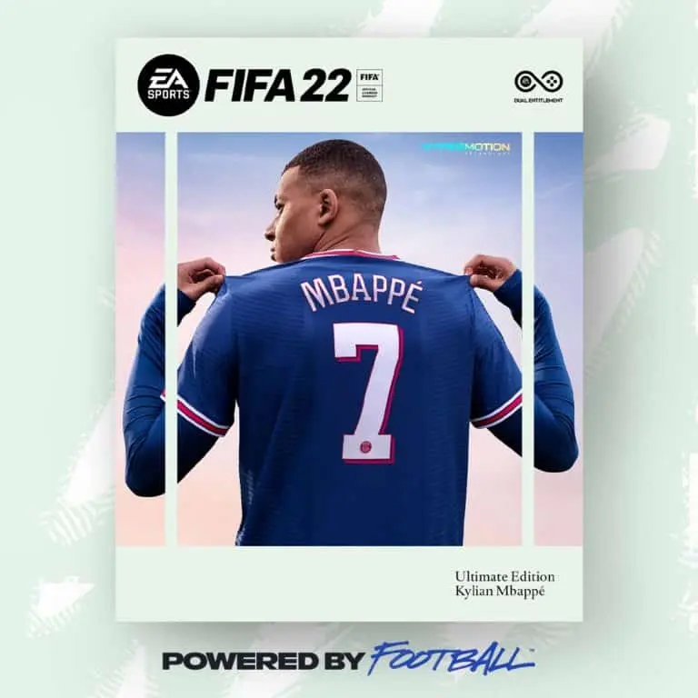 Fifa 22 with Mbappe as Cover