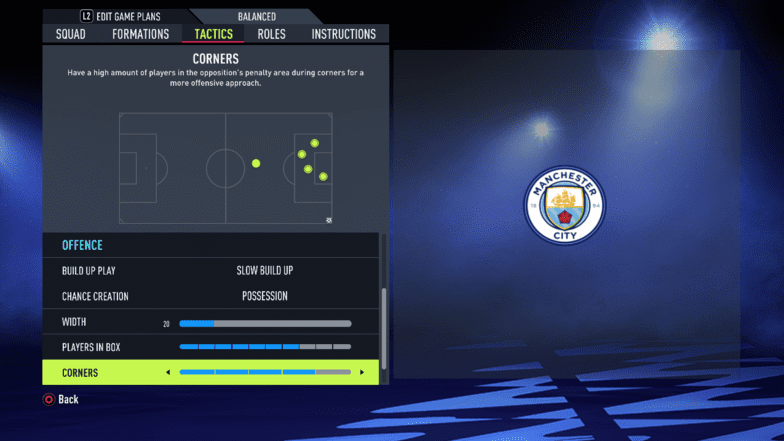 Pep Guardiola FIFA 22 Tactics and Offences