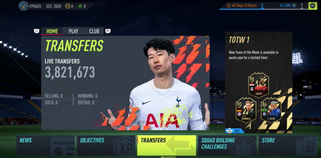 Transfers in FUT 22