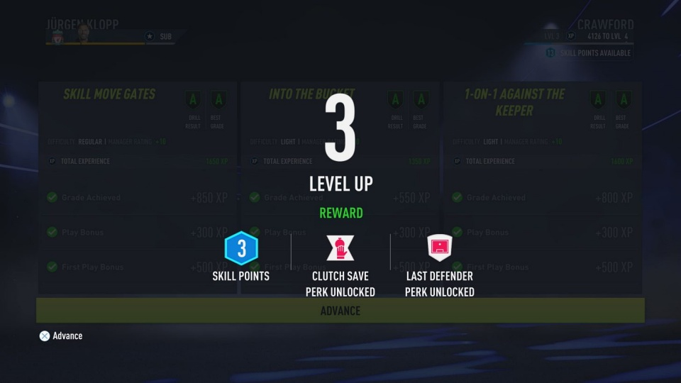 Level Up XP in FIFA 22