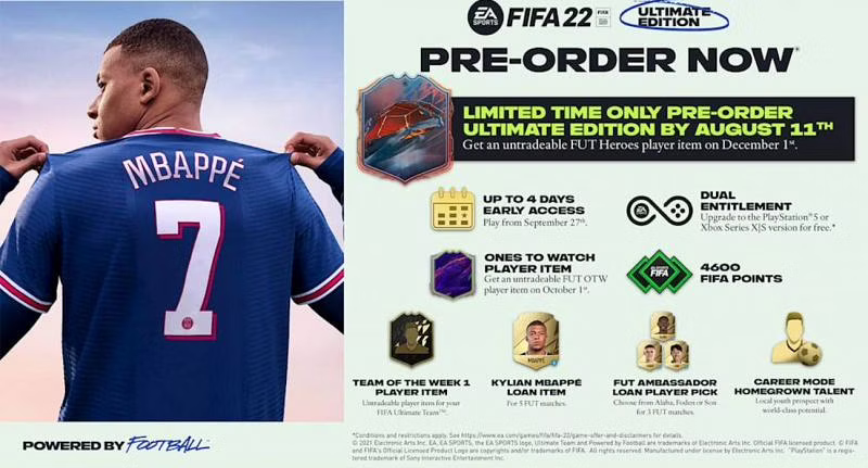 EA FIFA 22 Pre-Order
