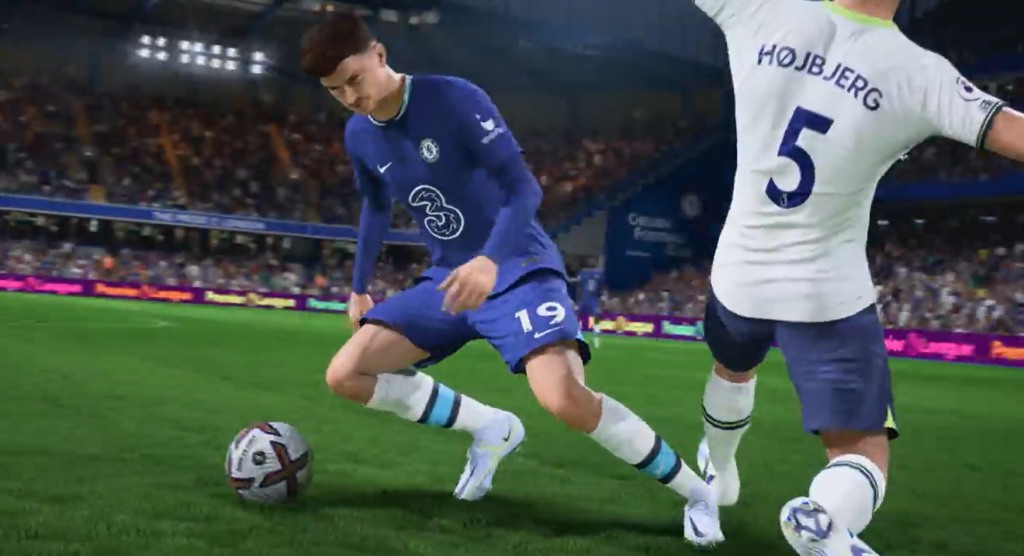 Havertz dribbles hojbjerg in FIFA 23