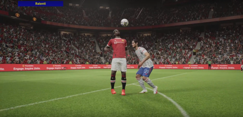 Pogba juggles the ball with his chest in eFootball 2022 game
