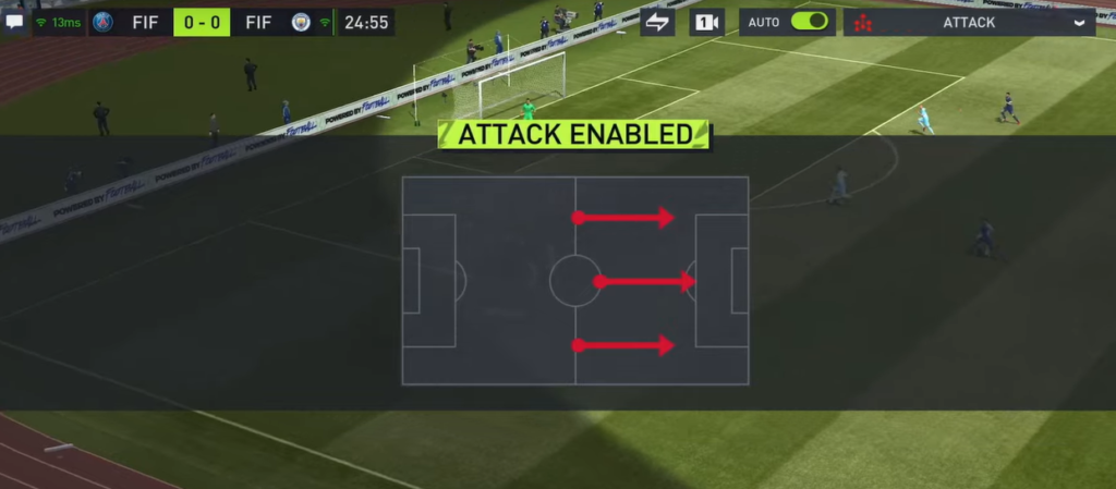 Make adjustments on the fly or in-match in FIFA mobile 22 Manager Mode