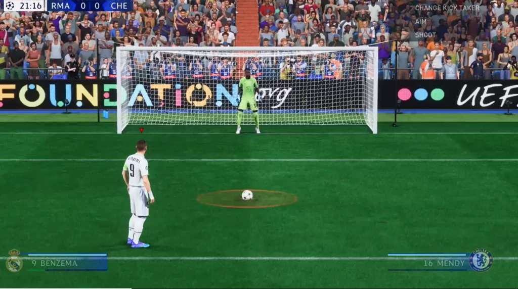 More intuitive penalty aiming system in FIFA 23
