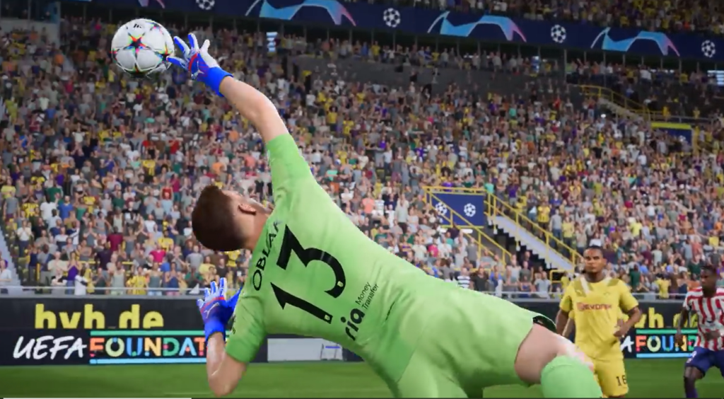 New finger movenements from goalkeepers in FIFA 23