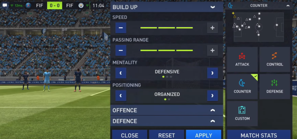 Tactics and Strategy in FIFA mobile 22 Manager Mode