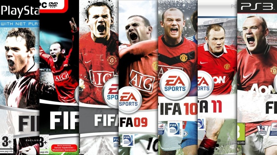 Wayne Rooney was the cover star from FIFA 06 to FIFA 12