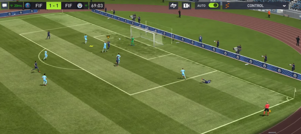 Gameplay in FIFA mobile 22 Manager Mode