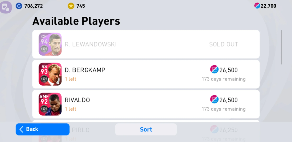 You can buy players in eFootball 2022 with eFootball Points