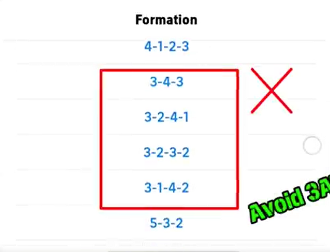 Avoid using formations with 3 defenders at the backline for Quick Counter in eFootball 2022