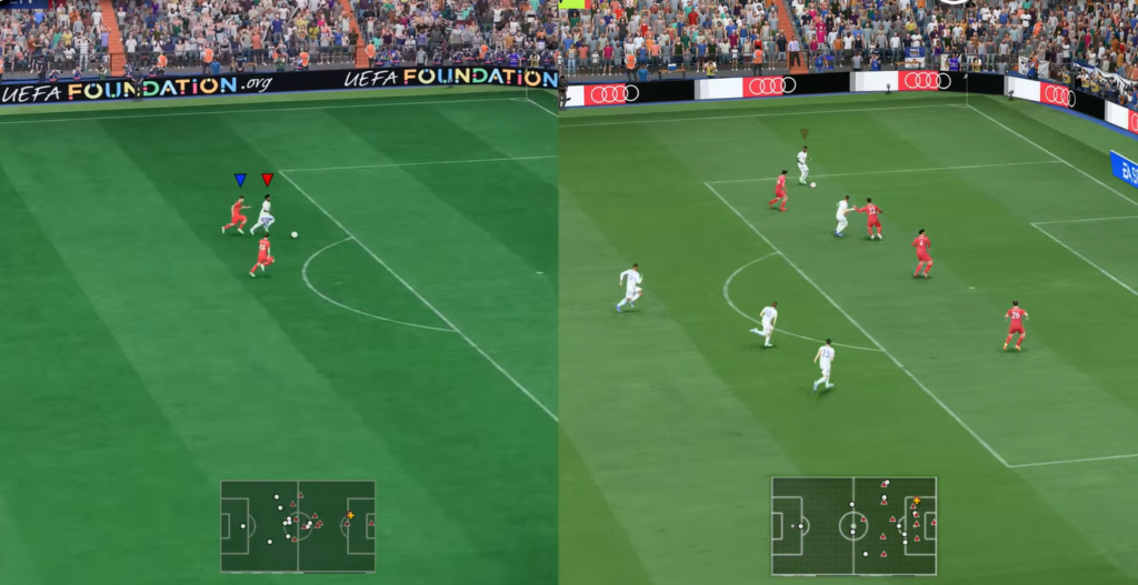 Grass texture in FIFA 23 vs FIFA 22 1