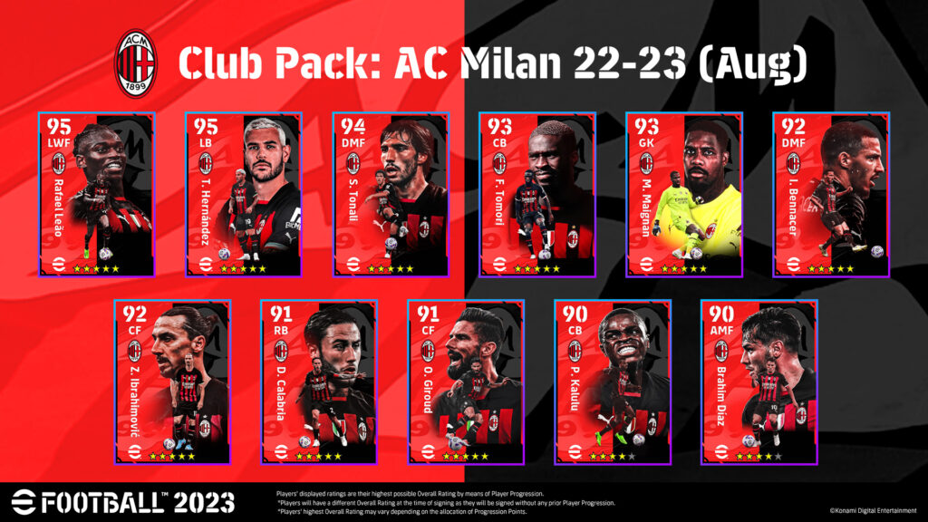 eFootball 2023 AC Milan club pack