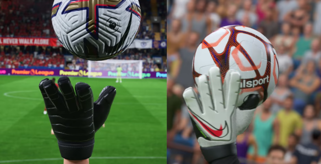 Thumb movement of goalkeepers in FIFA 23 and none of such in FIFA 22