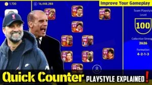 eFootball 2022 Quick Counter Formations