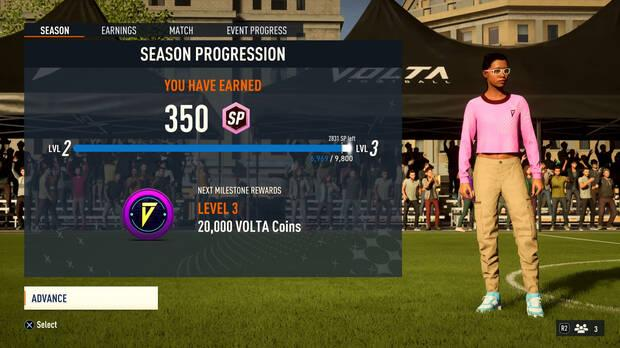 Season Progression in FIFA 23 VOLTA Football