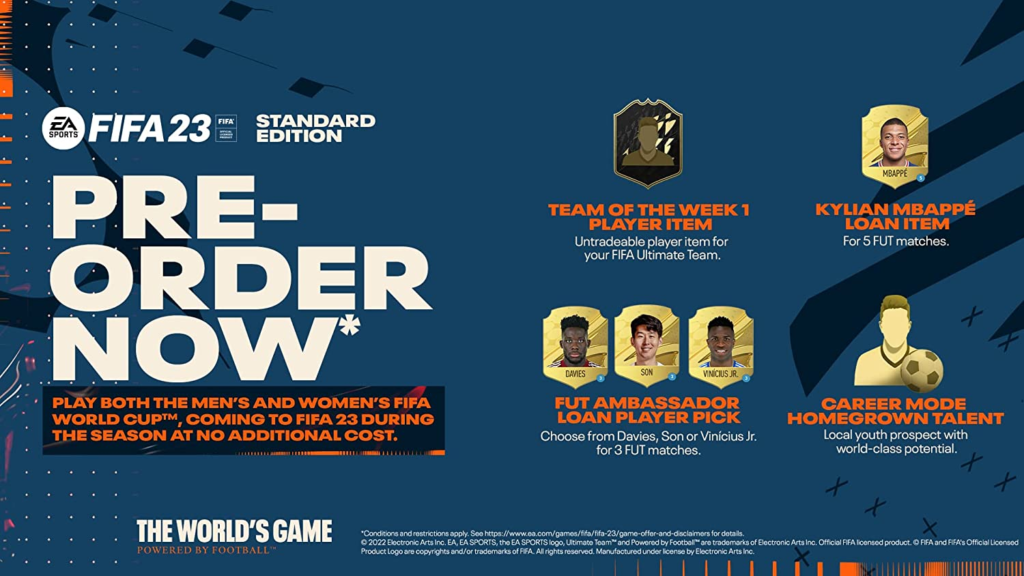 FIFA 23 Pre Order Bonus for FIFA 23 Standard Edition
