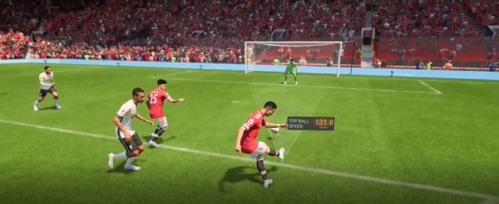 C. Ronaldo Performs a Power Shot in FIFA 23