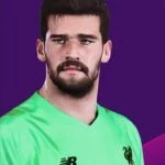 Alisson Becker of Liverpool in eFootball