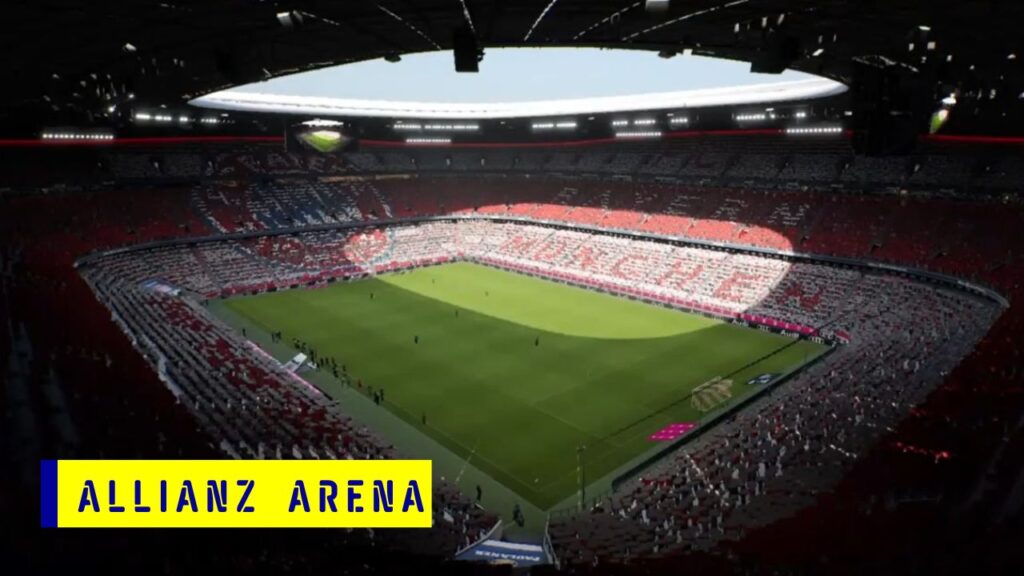 Bayern Munich Stadium in eFootball 2023 video game