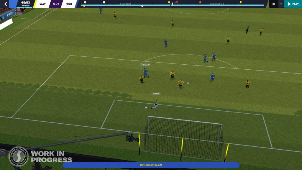 A goalkeepers makes a K-Block save in Football Manager 2023