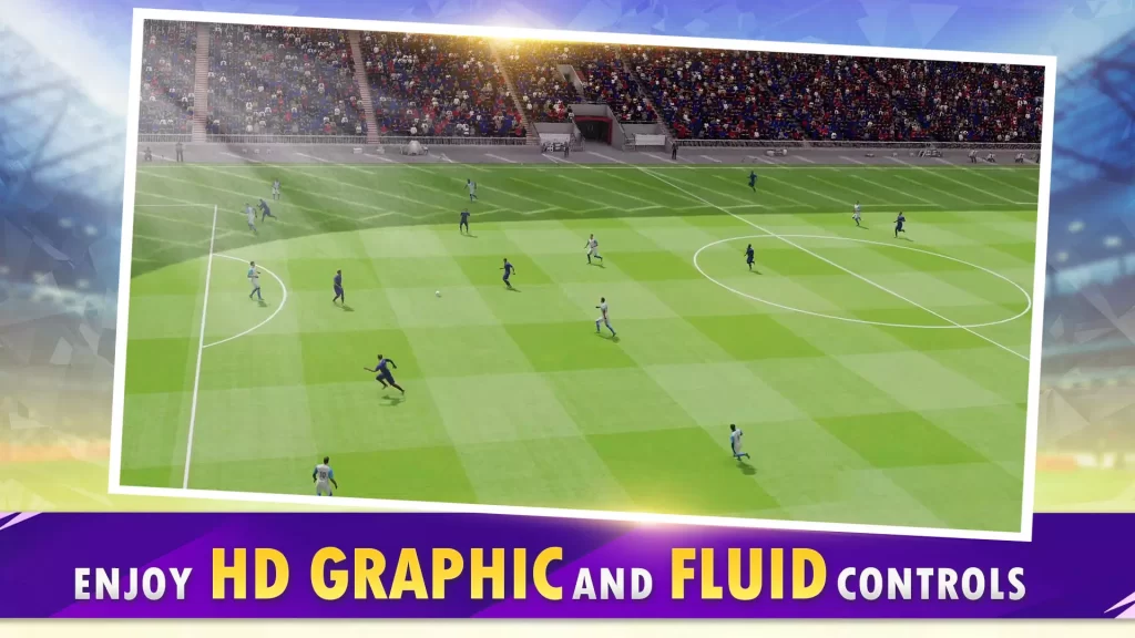 High graphic resolution of football gameplay in Total Football