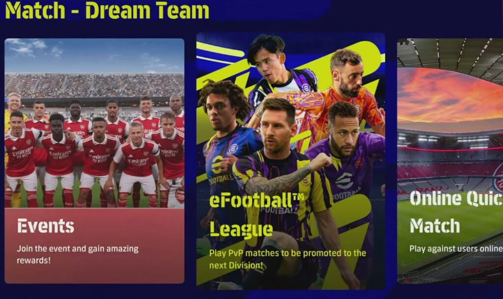 Dream Team match mode in eFootball 2023