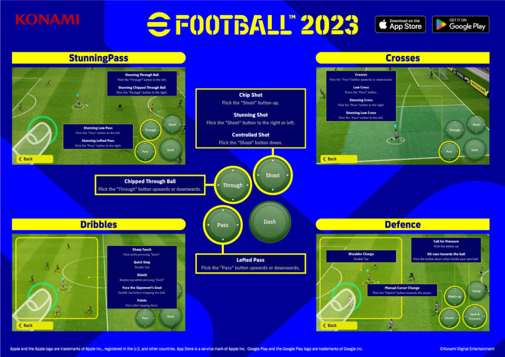 How to pass, cross, dribble, and defend professionally in eFootball 2023 on Mobile (iOS, and Android)