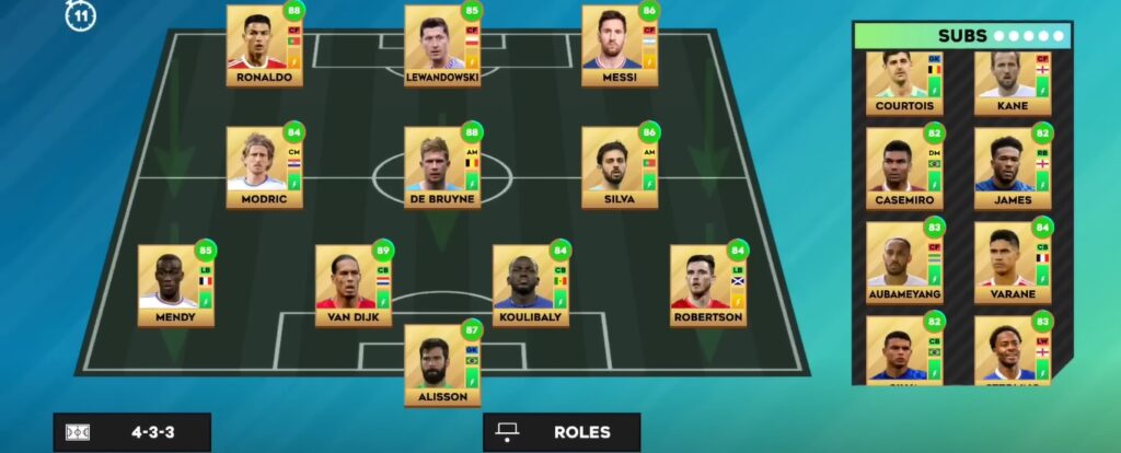 4-3-3 is Dream League Soccer 2023 best formation