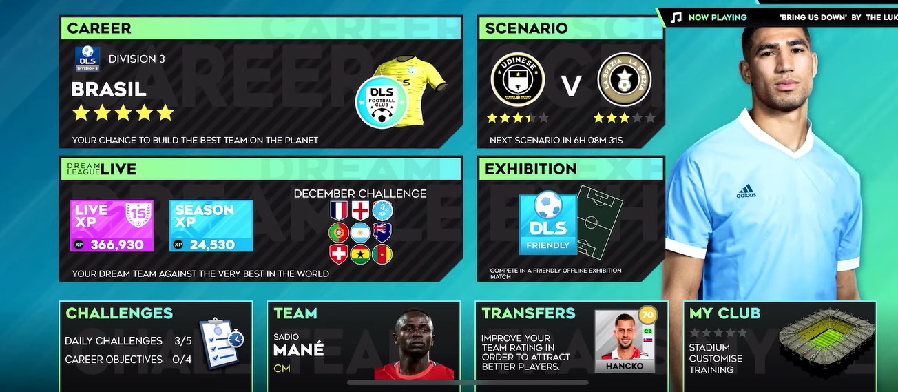 MENU - DREAM LEAGUE SOCCER 2021