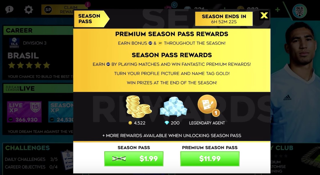 Standard Season Pass and Premium Season Pass in DLS 23.jpg