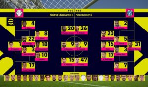 Madrid Chamartin B vs Manchester B in eFootball 2023