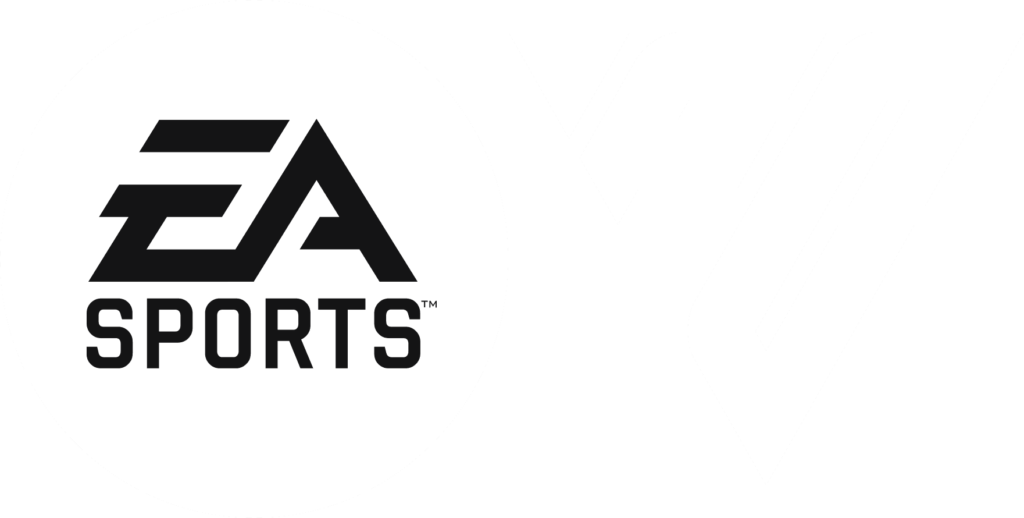 White Logo of Electronic Arts Sports FC 