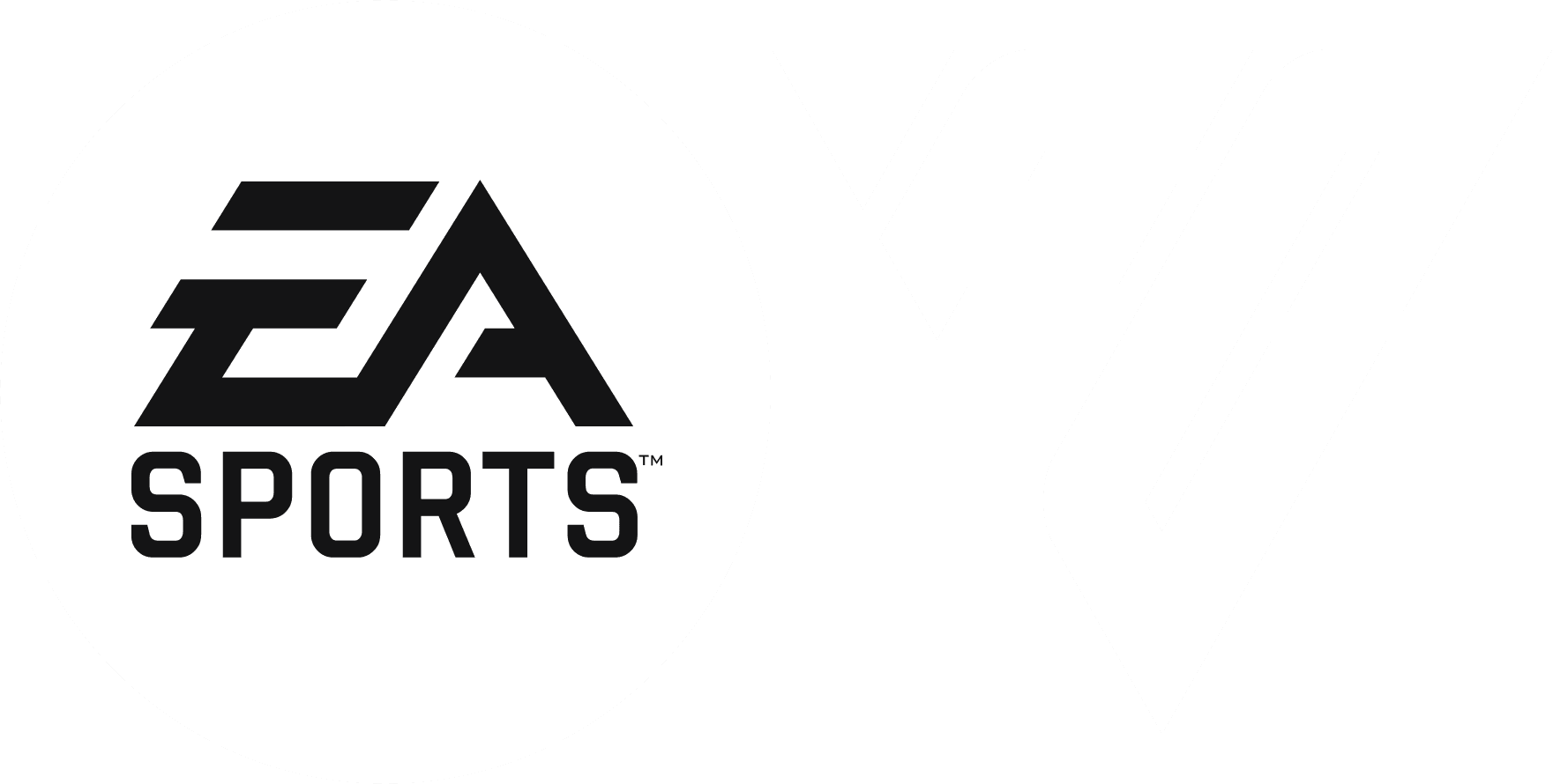 White Logo of Electronic Arts Sports FC