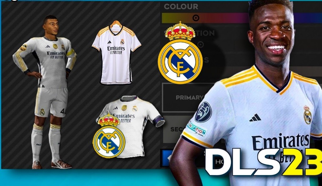 Home jersey of Real Madrid in DLS 23