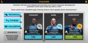 Common, Rare, and Legendary Coaches in Dream League Soccer 2023