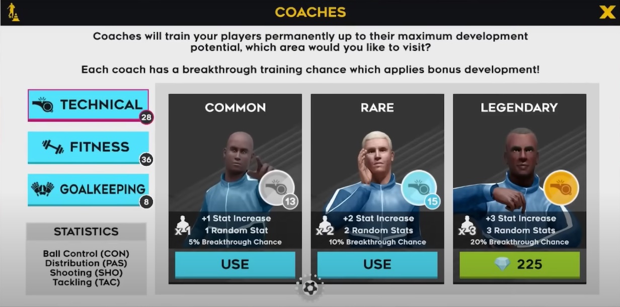 Common, Rare, and Legendary Coaches in Dream League Soccer 2023