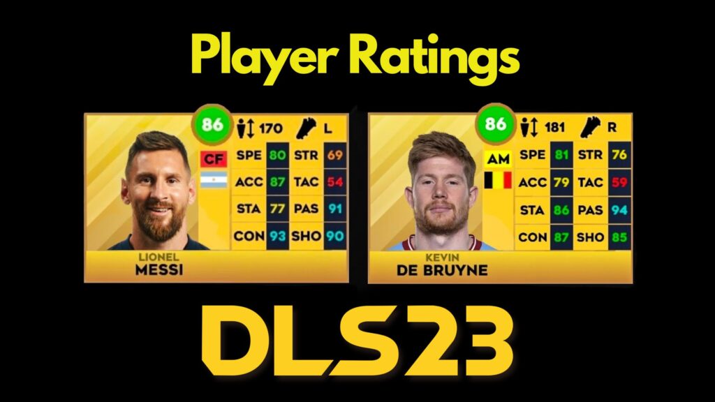 DLS 23 Player Ratings List