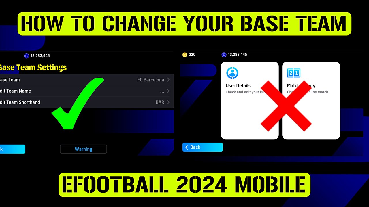 how to change to any club as your base team in eFootball 2024 mobile