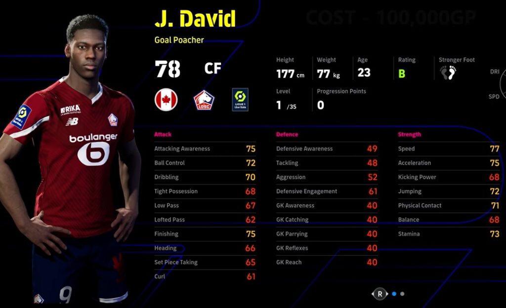 eFootball 2024 J. David
