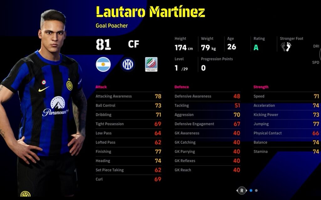 eFootball 2024 Lautaro Martinez