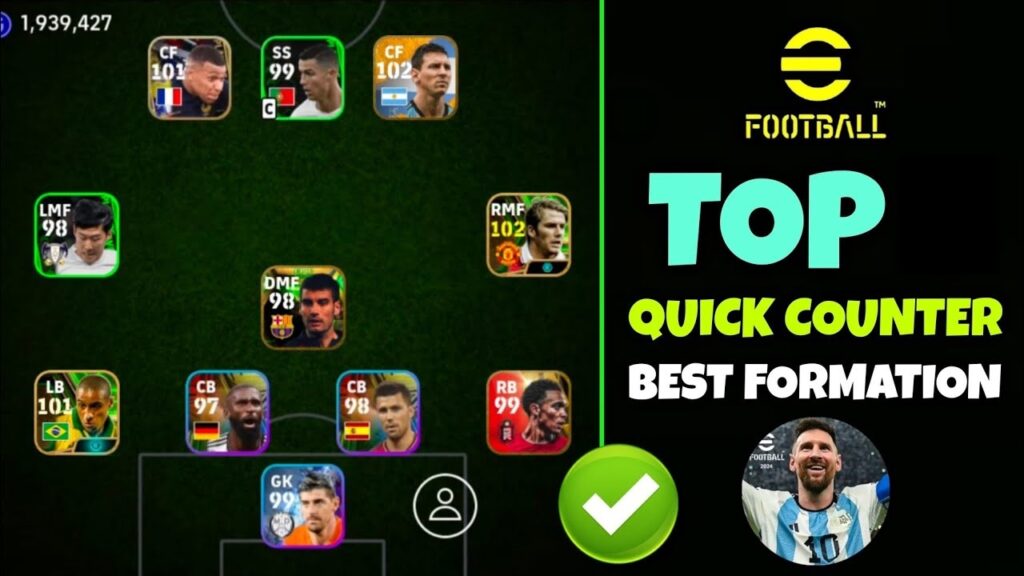 Best eFootball 2024 Quick Counter Formations