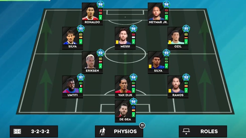 DLS 23 3-2-3-2 Attacking Formation