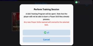 Performing a Training Session in eFootball 2024