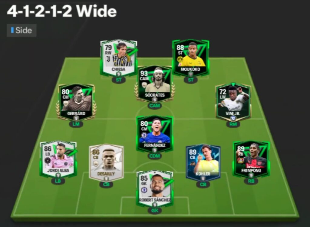 4-1-2-1-2 Wide Formation in EA FC Mobile 24