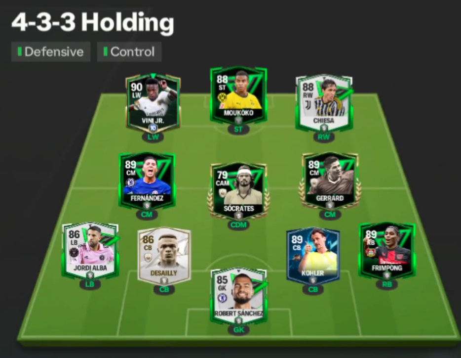 4-3-3 Holding Formation in EA FC Mobile 24