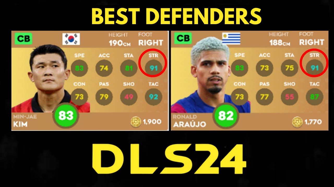 Best defenders in Dream League Soccer 2024